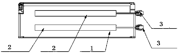 Battery module with PTC heating function and liquid cooling function