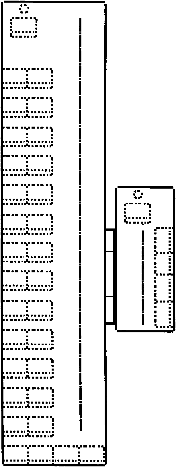 Primary-secondary vehicle traffic system and primary and secondary vehicles