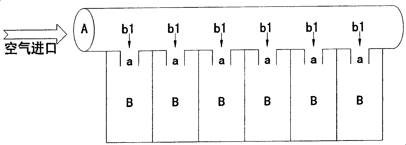 Air-isolated and self-adhering packing material and its preparation