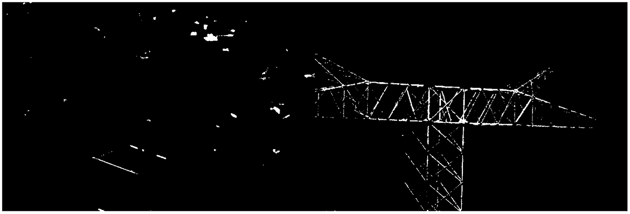 Method for recognizing nest on power transmission line based on HOG features and machine learning