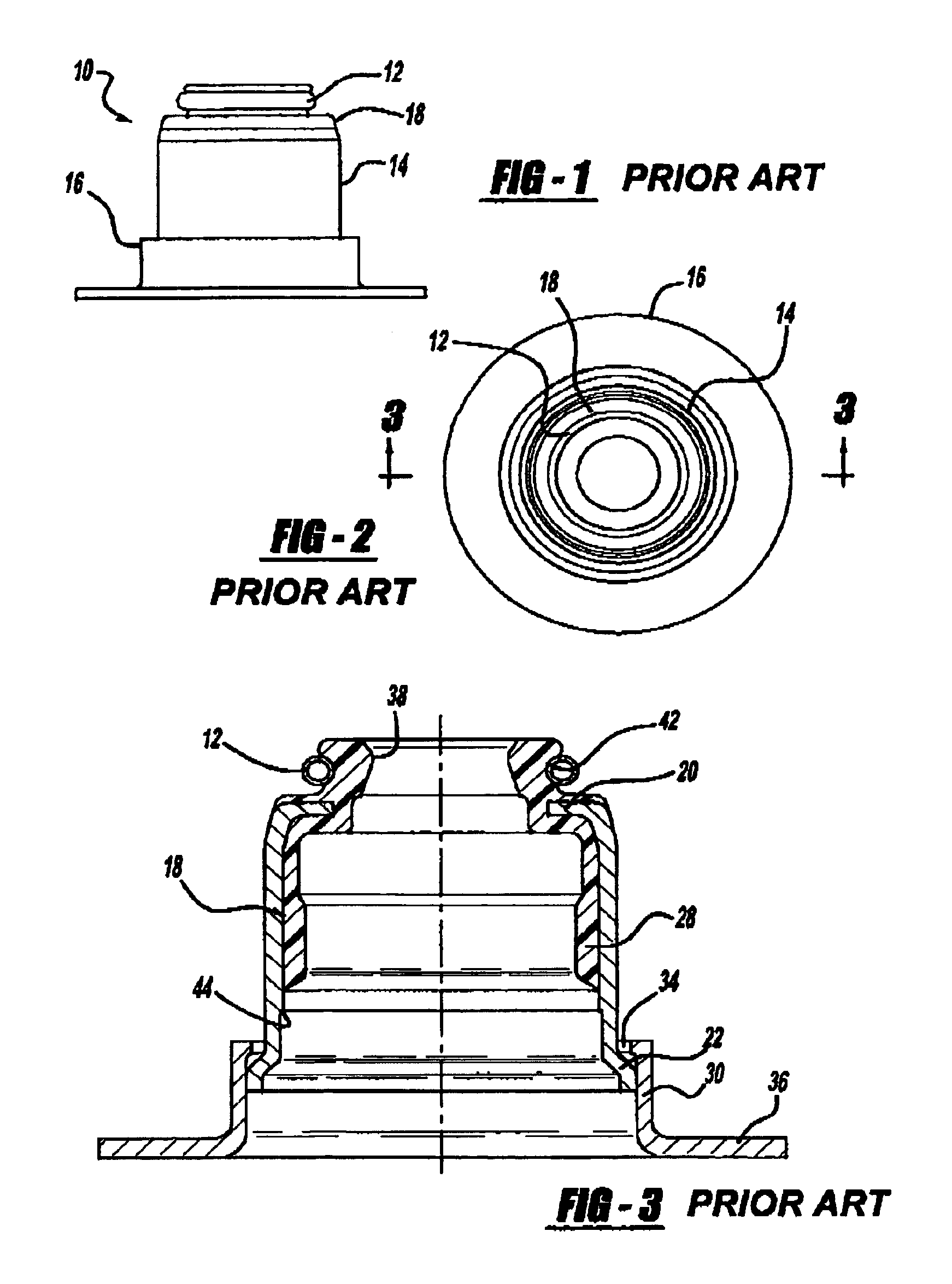 Two-piece valve stem seal