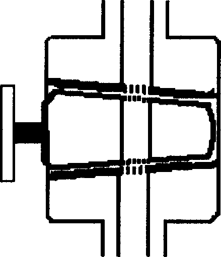 Jacket type glass piston preparation process