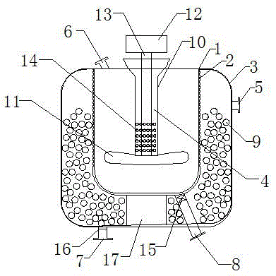 Ammonium chloride neutralization reaction kettle