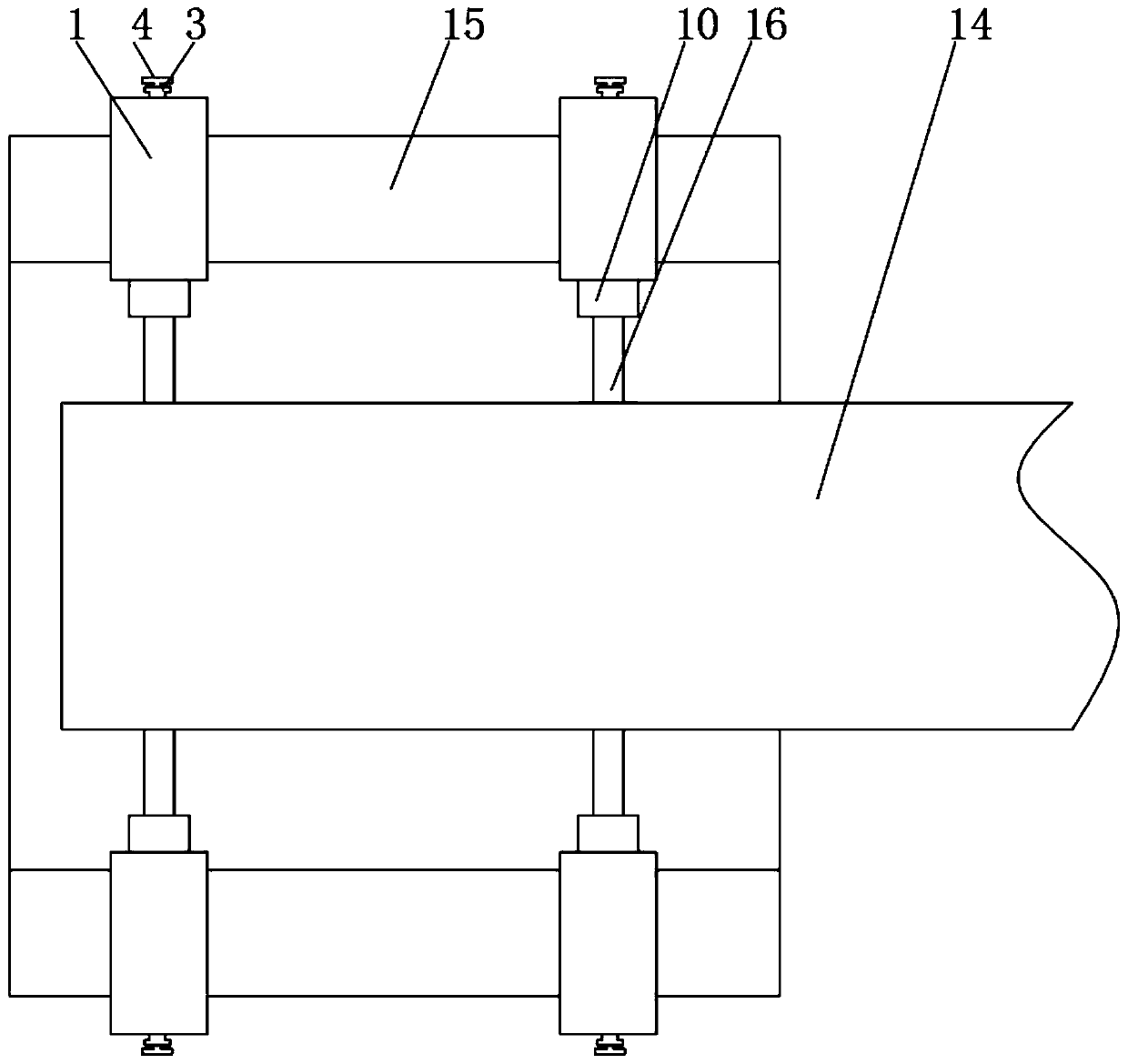 Electric brush pressure self-adjusting conductive slip ring structure