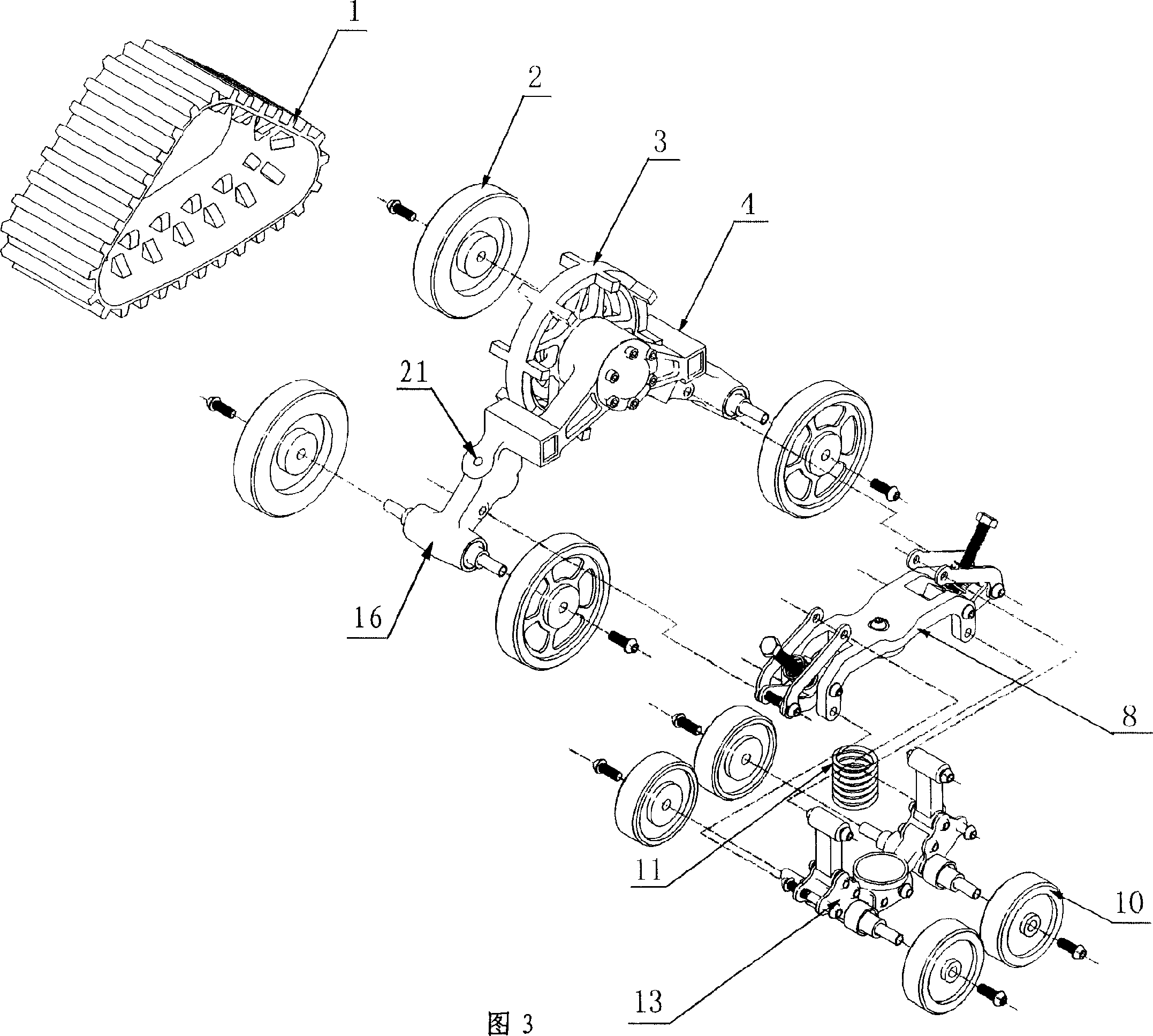 Full terrain rail crawler wheel for four wheel vehicles