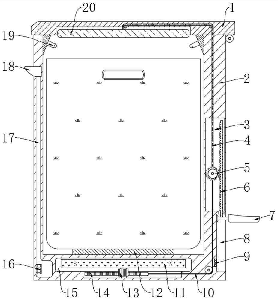 Automatic compression expansion type wastebin