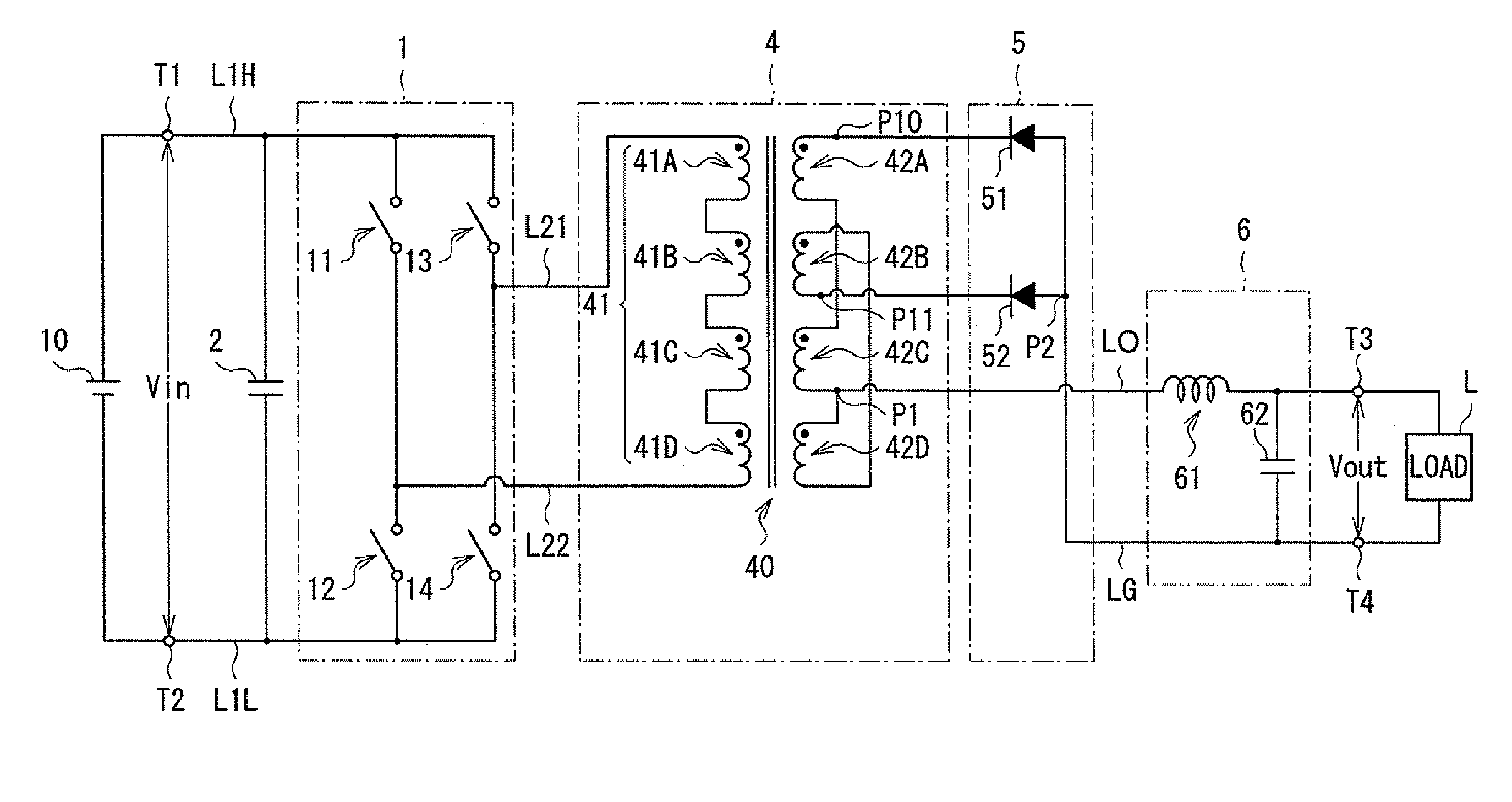 Transformer and switching power supply unit