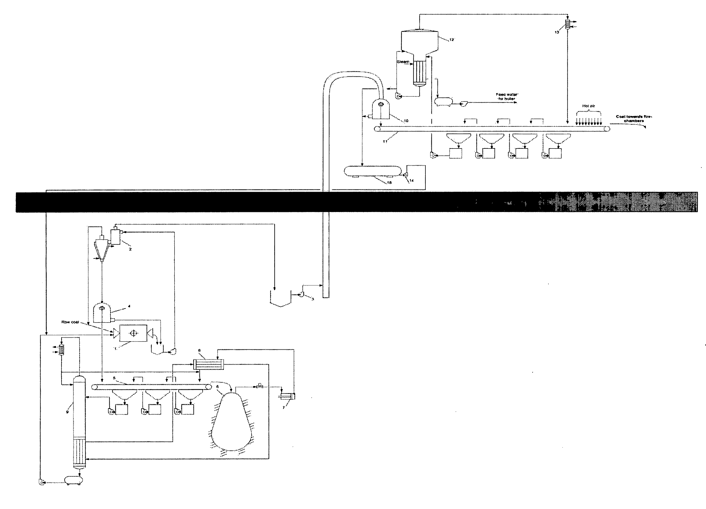 Method of solid fuel beneficiation and transportation to thermoelectric power stations