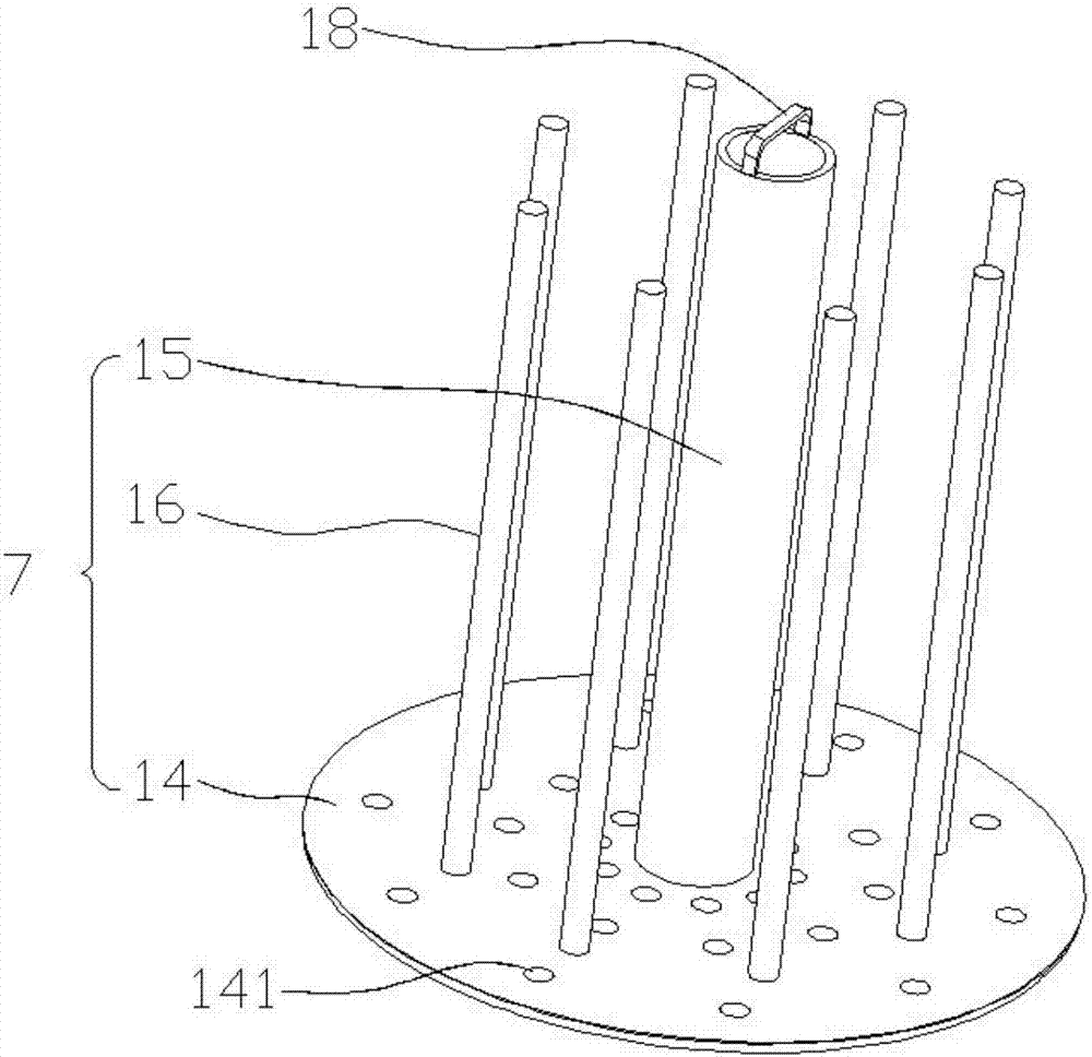 Cone yarn short-process energy-saving drying device and use method