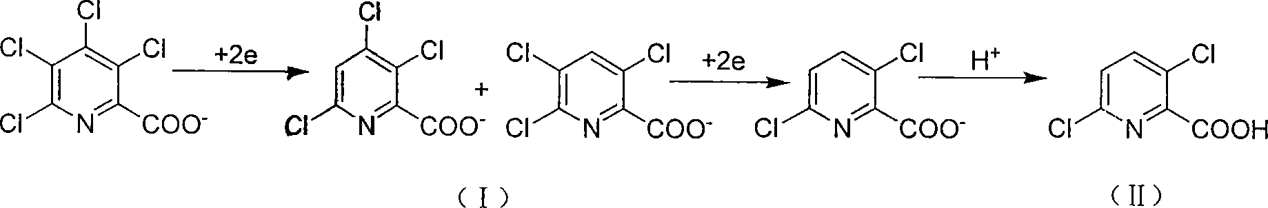 Electrolytic synthesis method for 3,6-dichloropicolinic acid