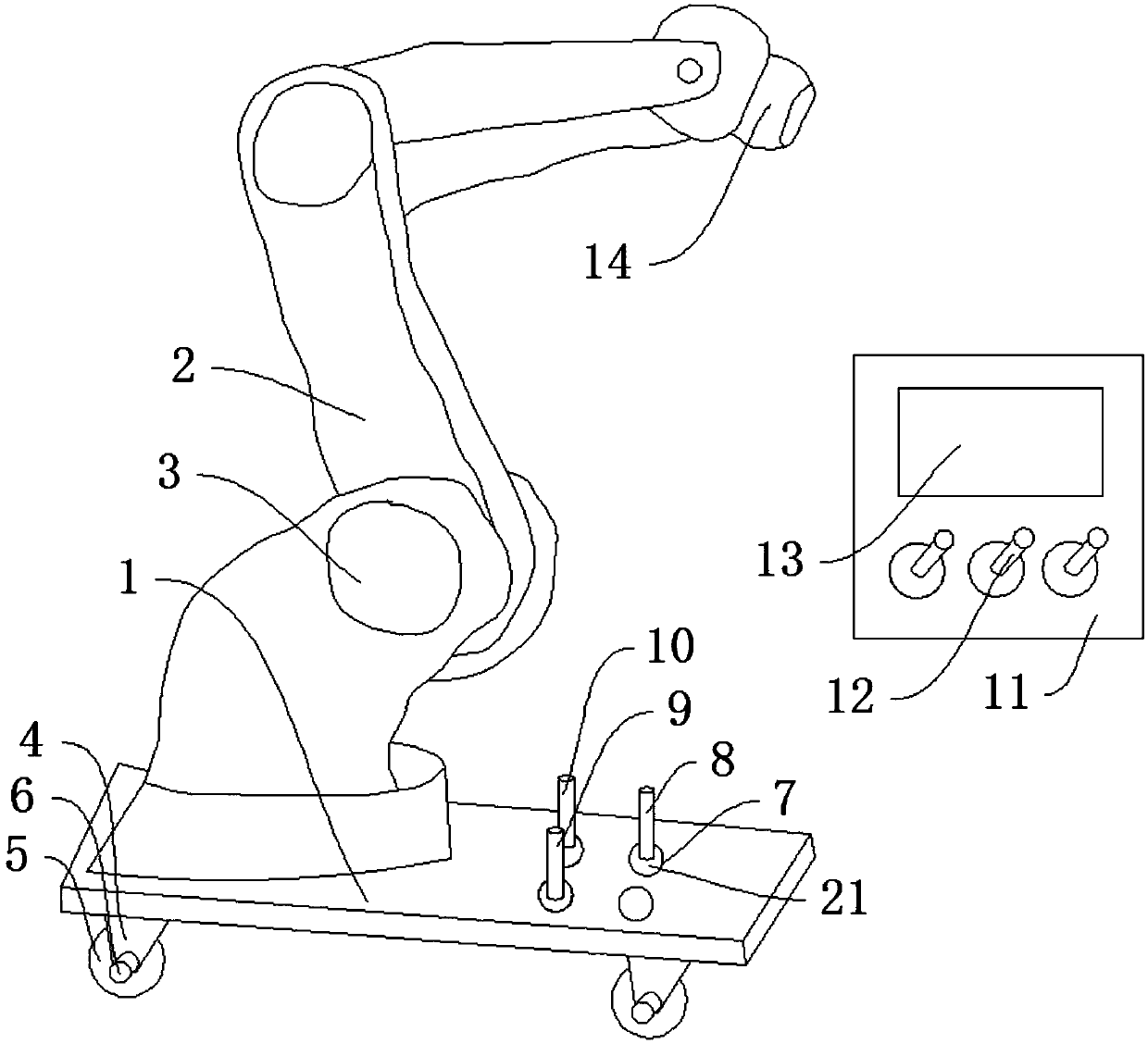 Multifunctional decoration mechanical arm device