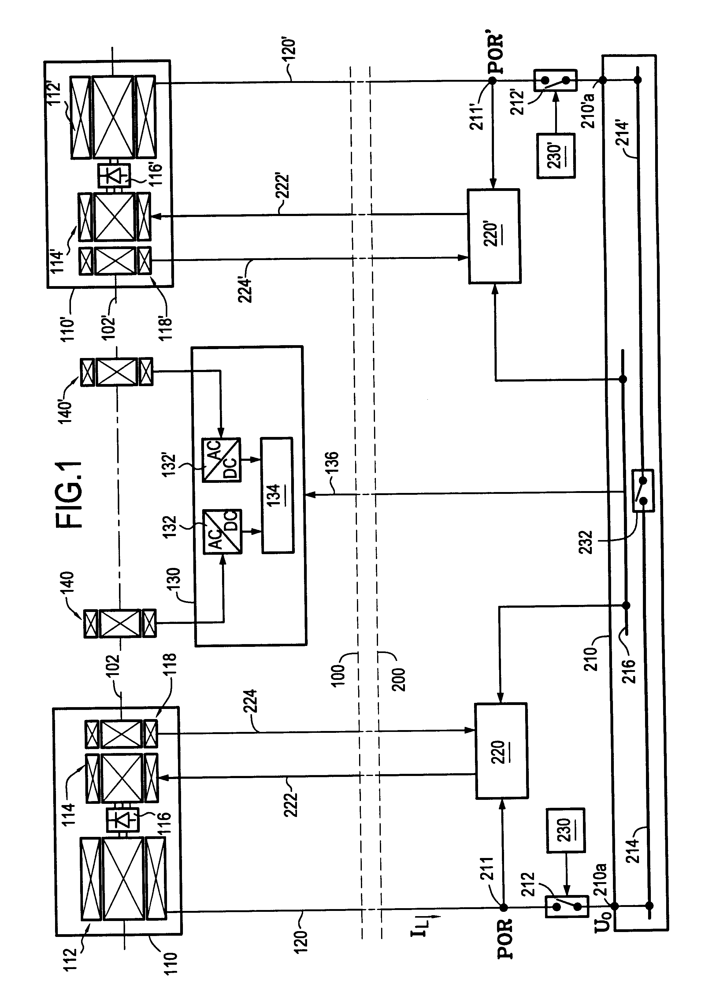 Electrical power supply for an aircraft