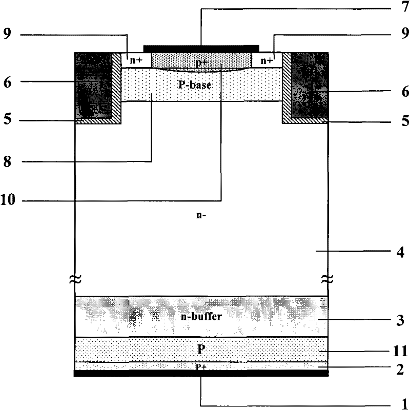 Carrier-storing grooved gate IGBT with P-type floating layer