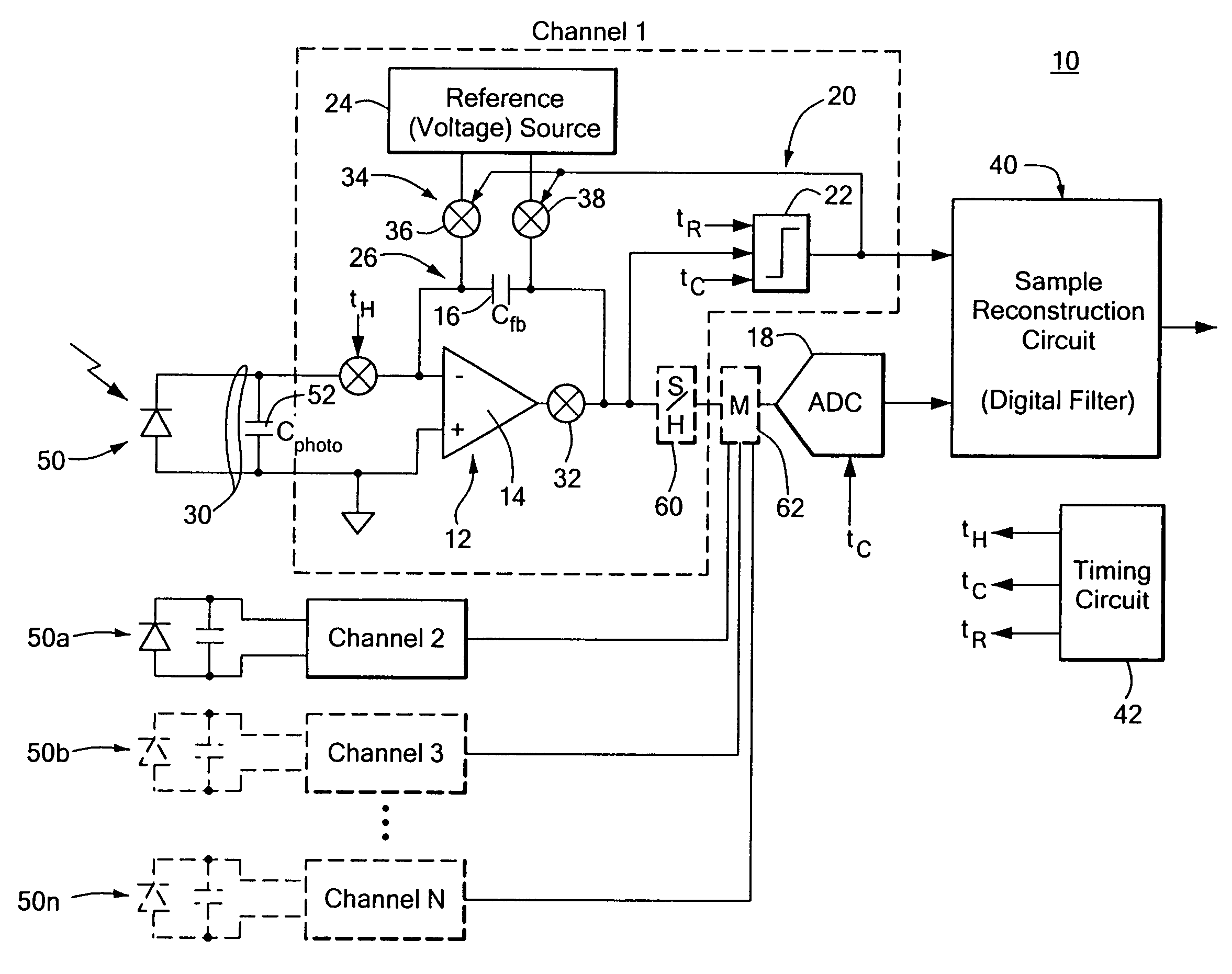 Accurate low noise analog to digital converter system