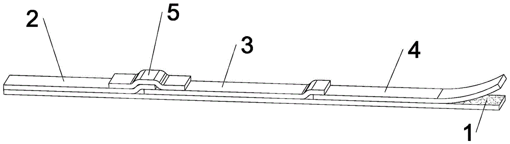 Test paper for detecting lactose content of sample and preparation method of test paper