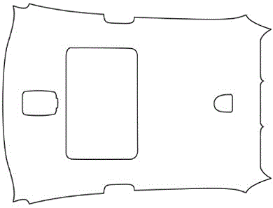 Negative ion anti-bacteria odor-removal automobile ceiling interior plate and automobile provided with same