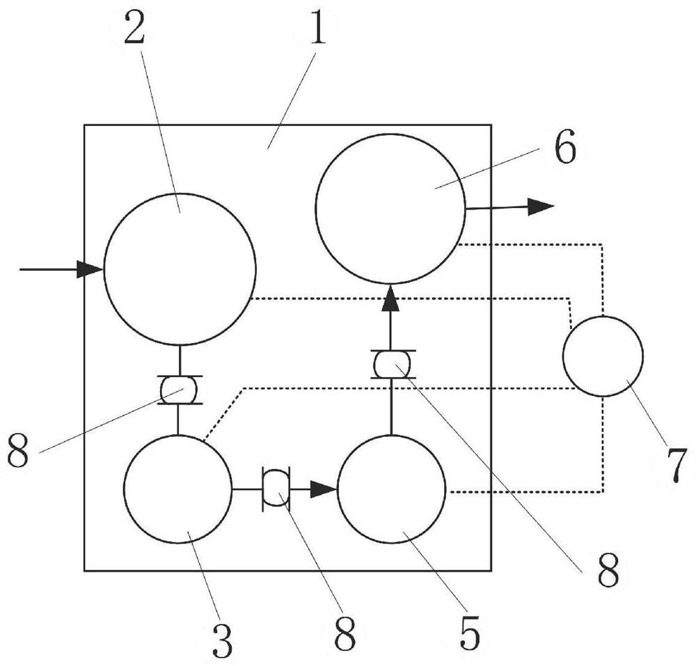 Gas conveying free water removal device