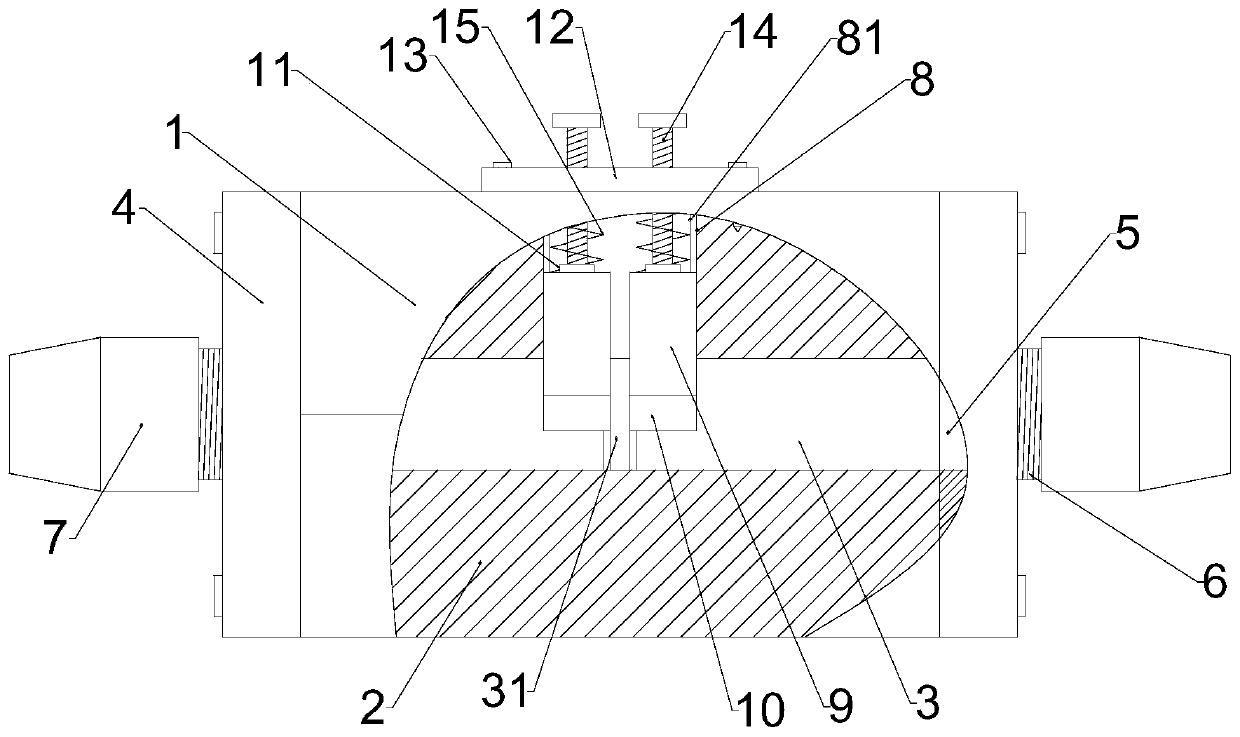 A kind of docking type cable fitting device with movable coordination