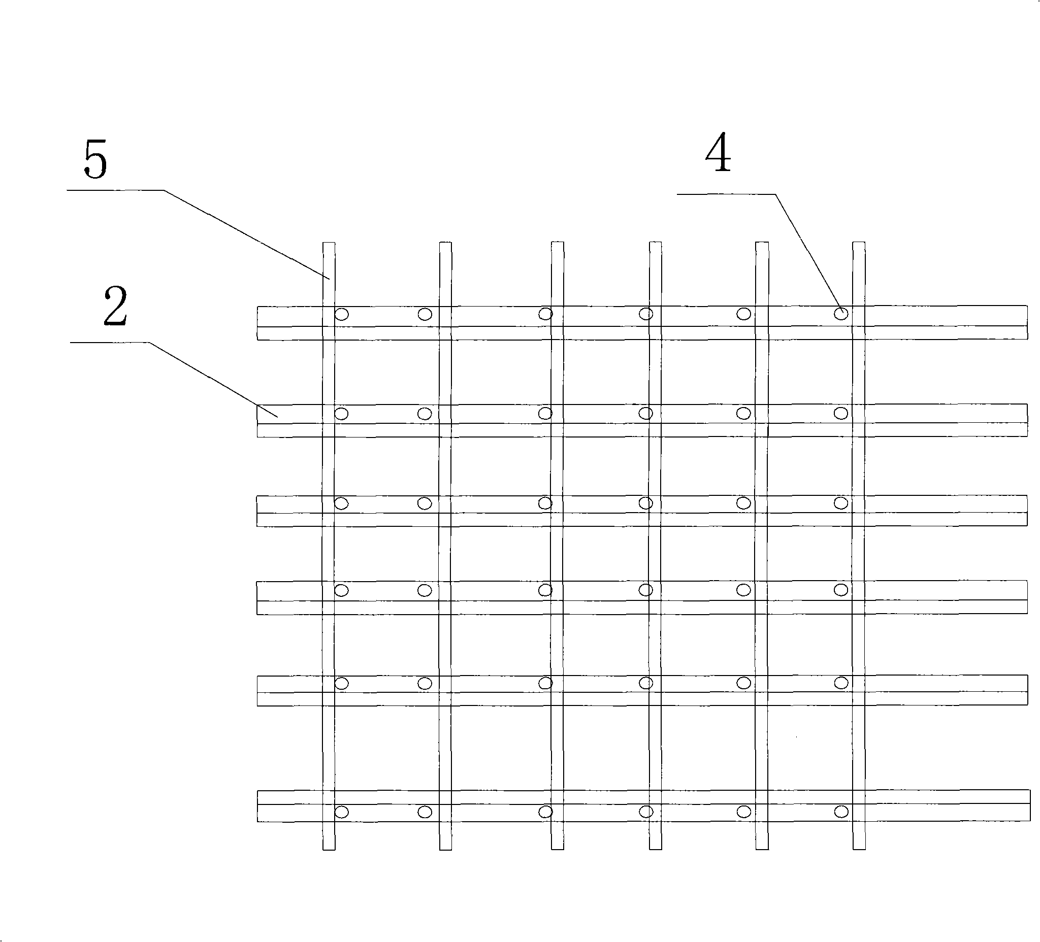 Fastener type steel pipe scaffold template stand