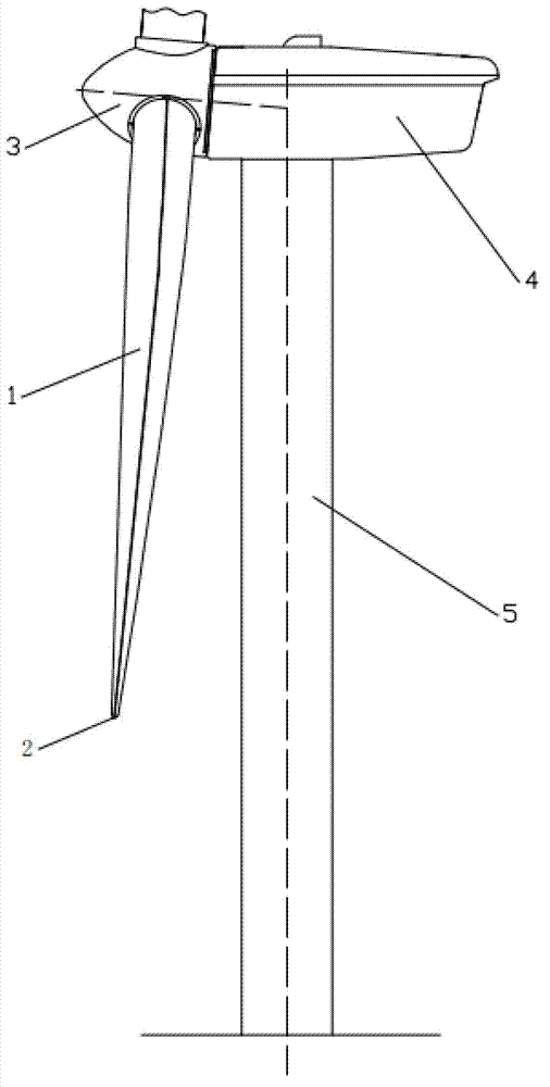 Wind turbine blade with tip vane