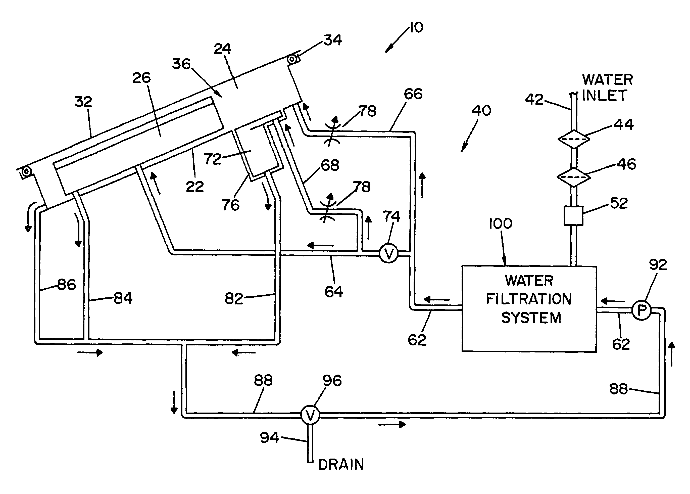 Filter assembly for a reprocessor