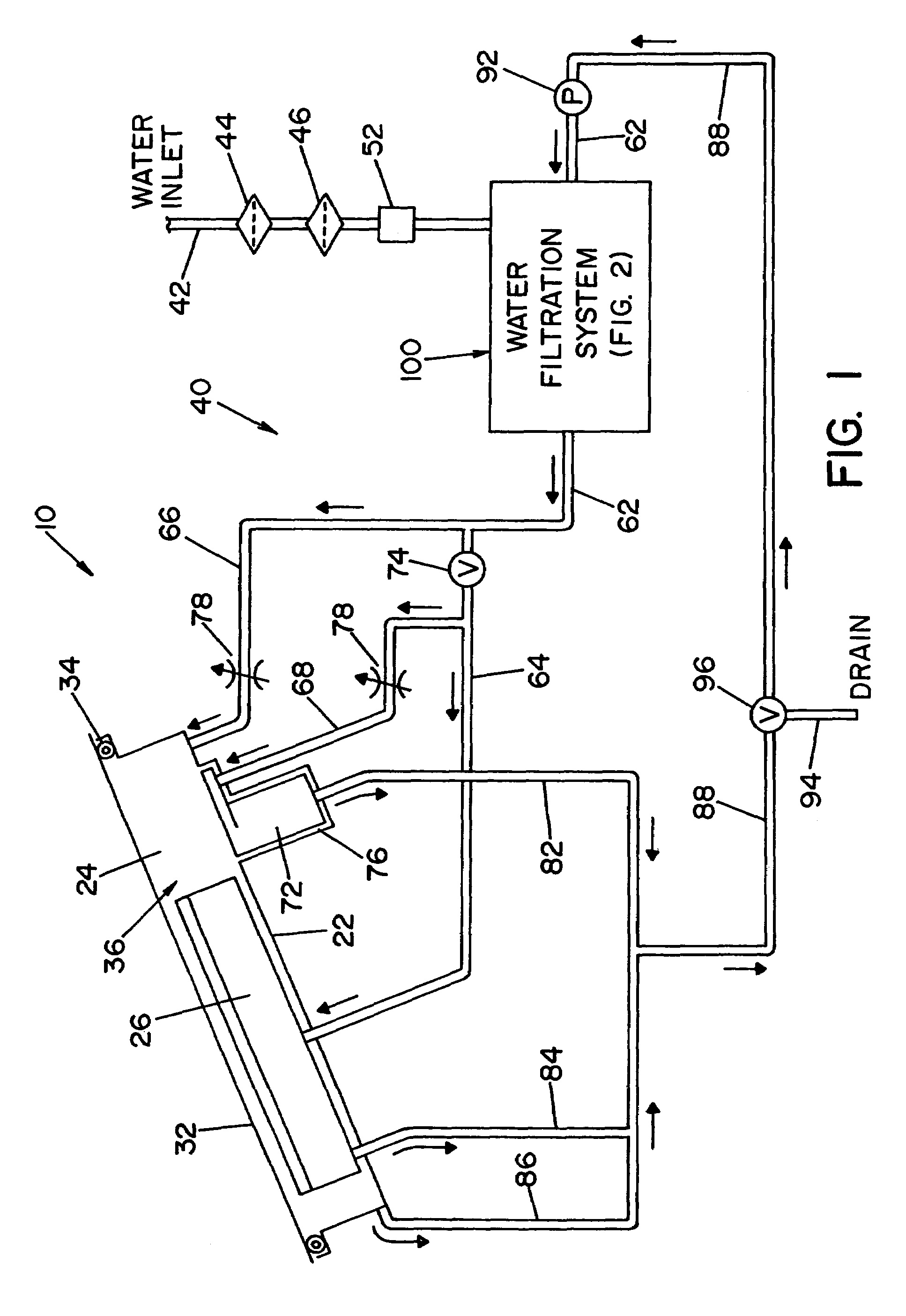 Filter assembly for a reprocessor