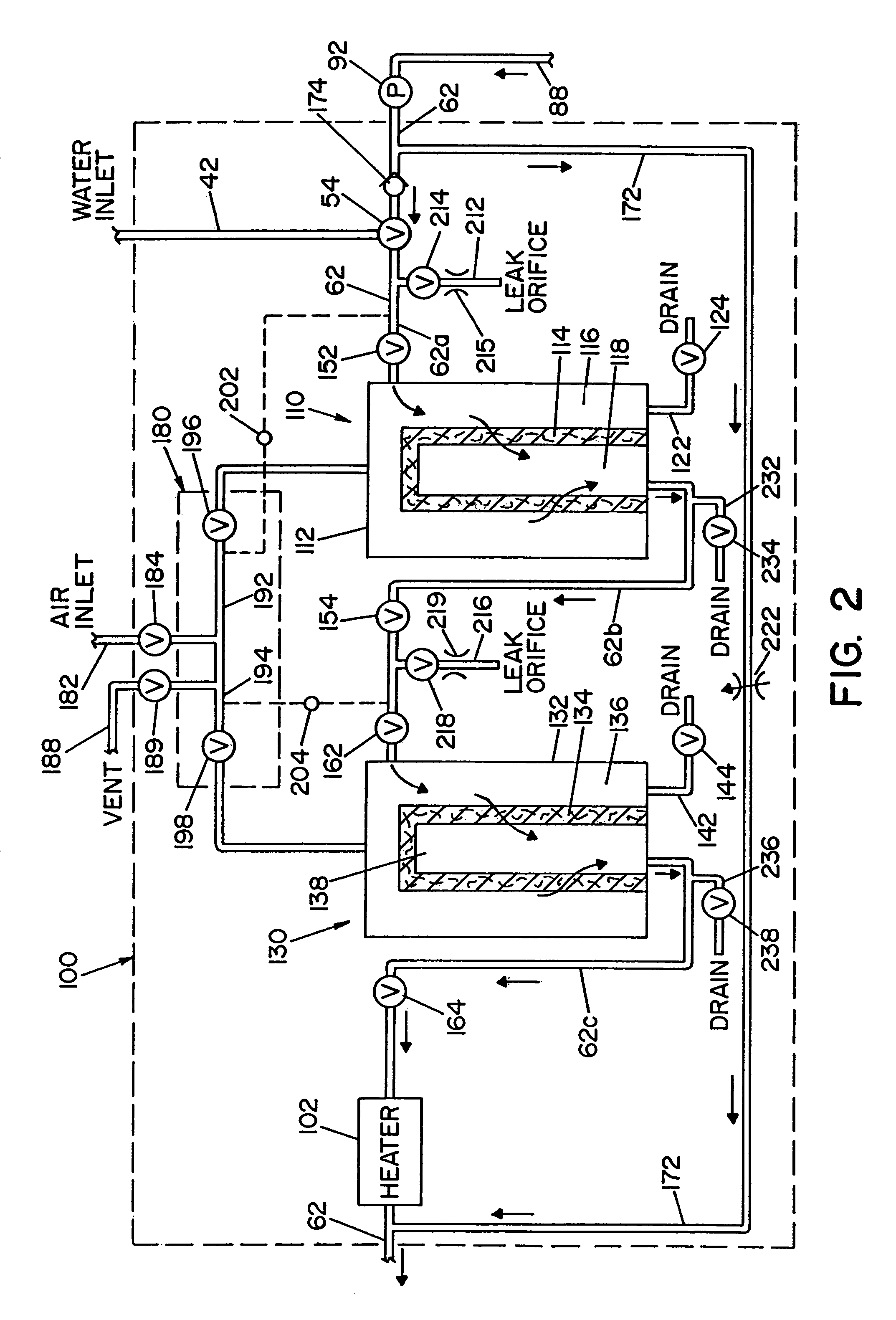 Filter assembly for a reprocessor