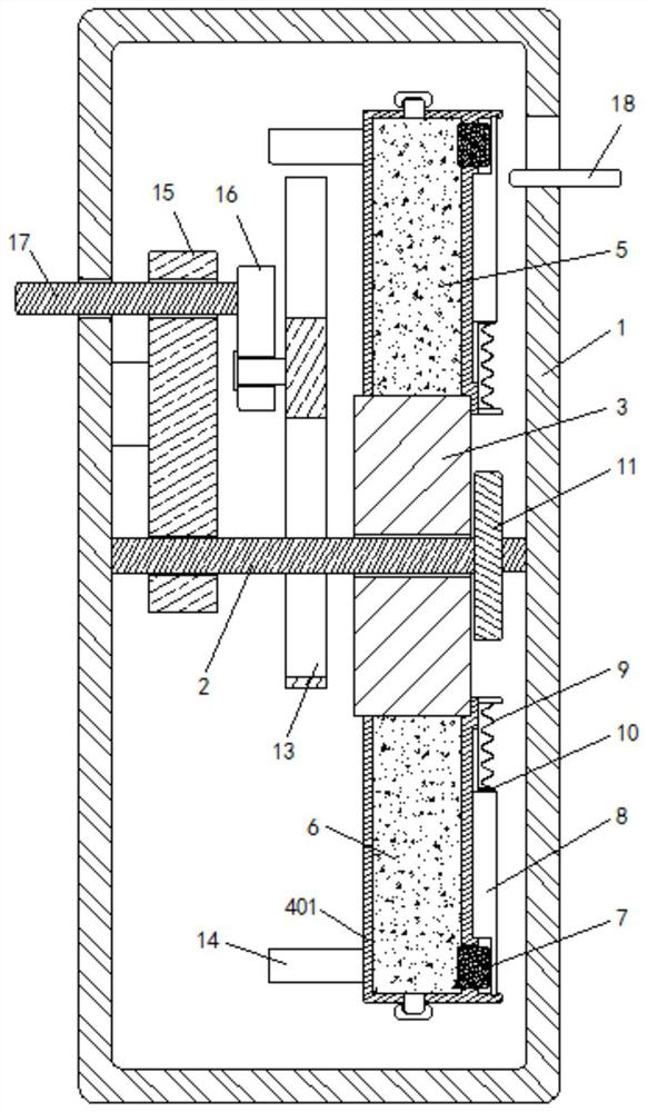 A high-efficiency b-ultrasound probe cleaning device