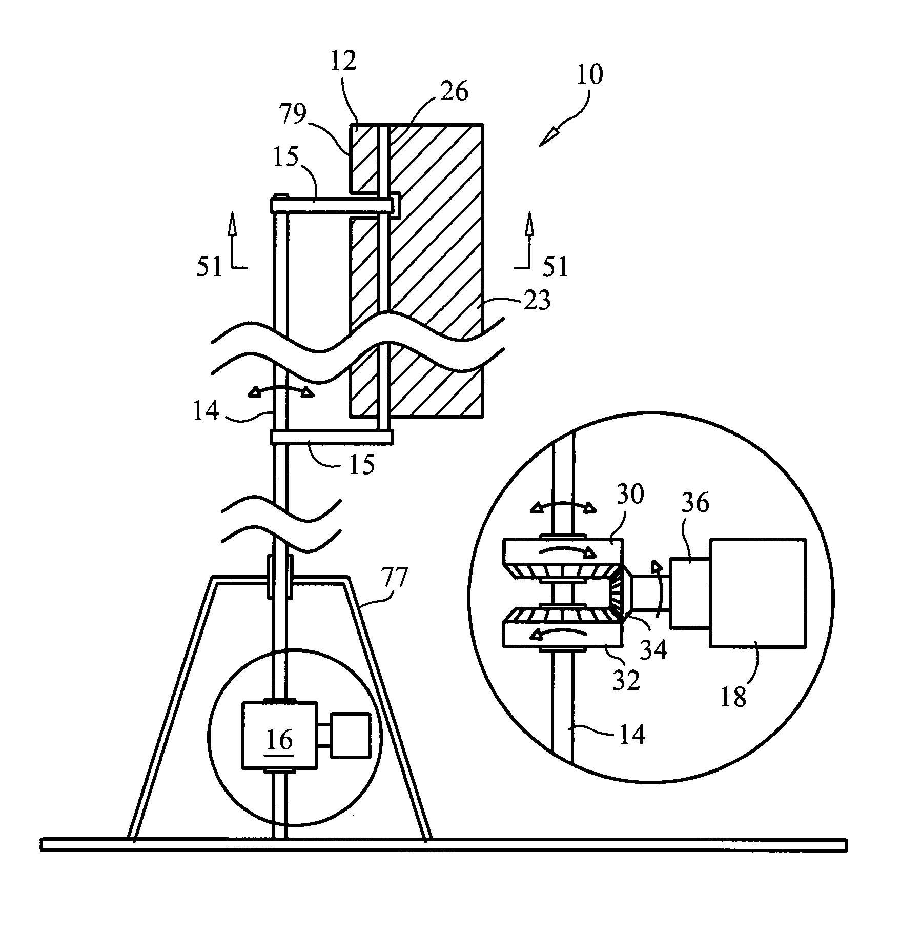 Oscillating fluid power generator