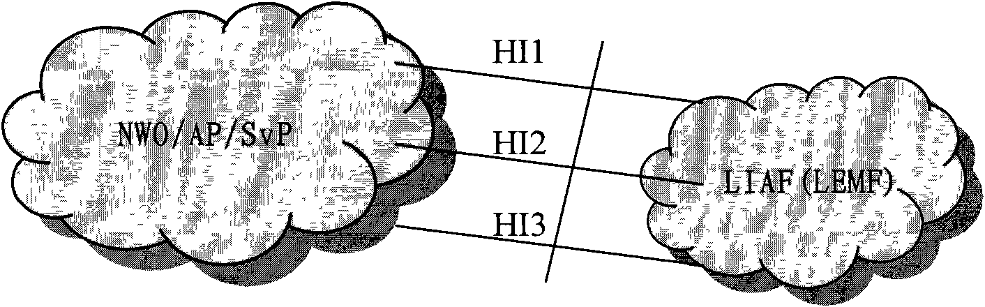 Method and device for realizing internet lawful interception