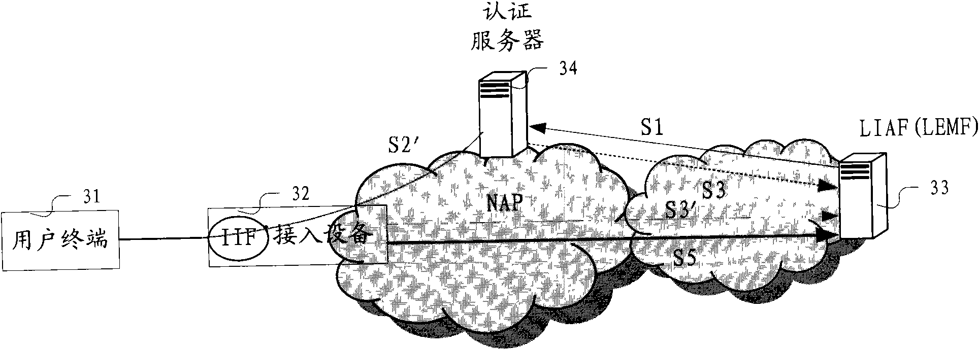 Method and device for realizing internet lawful interception