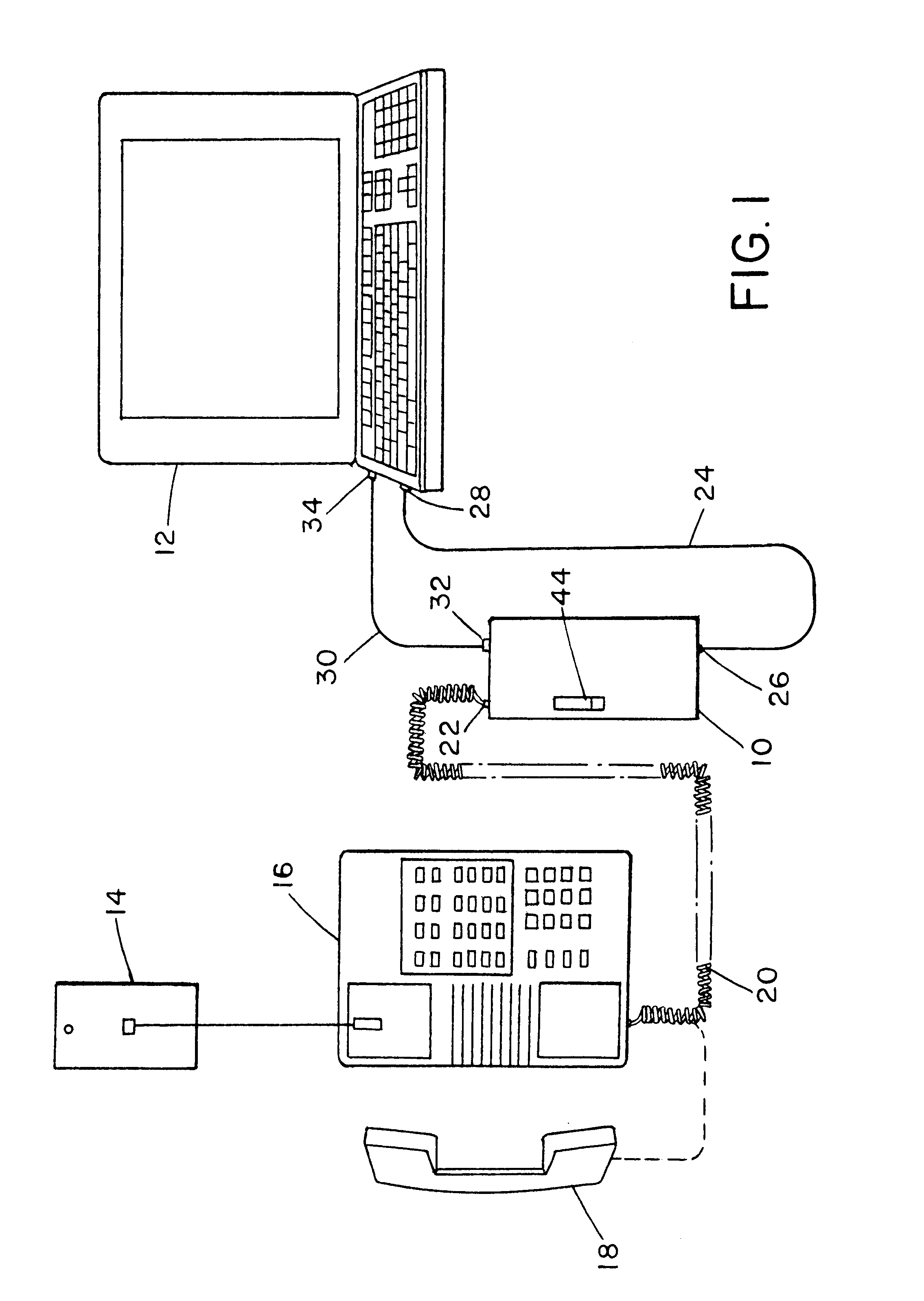 Bus-powered modem interface device