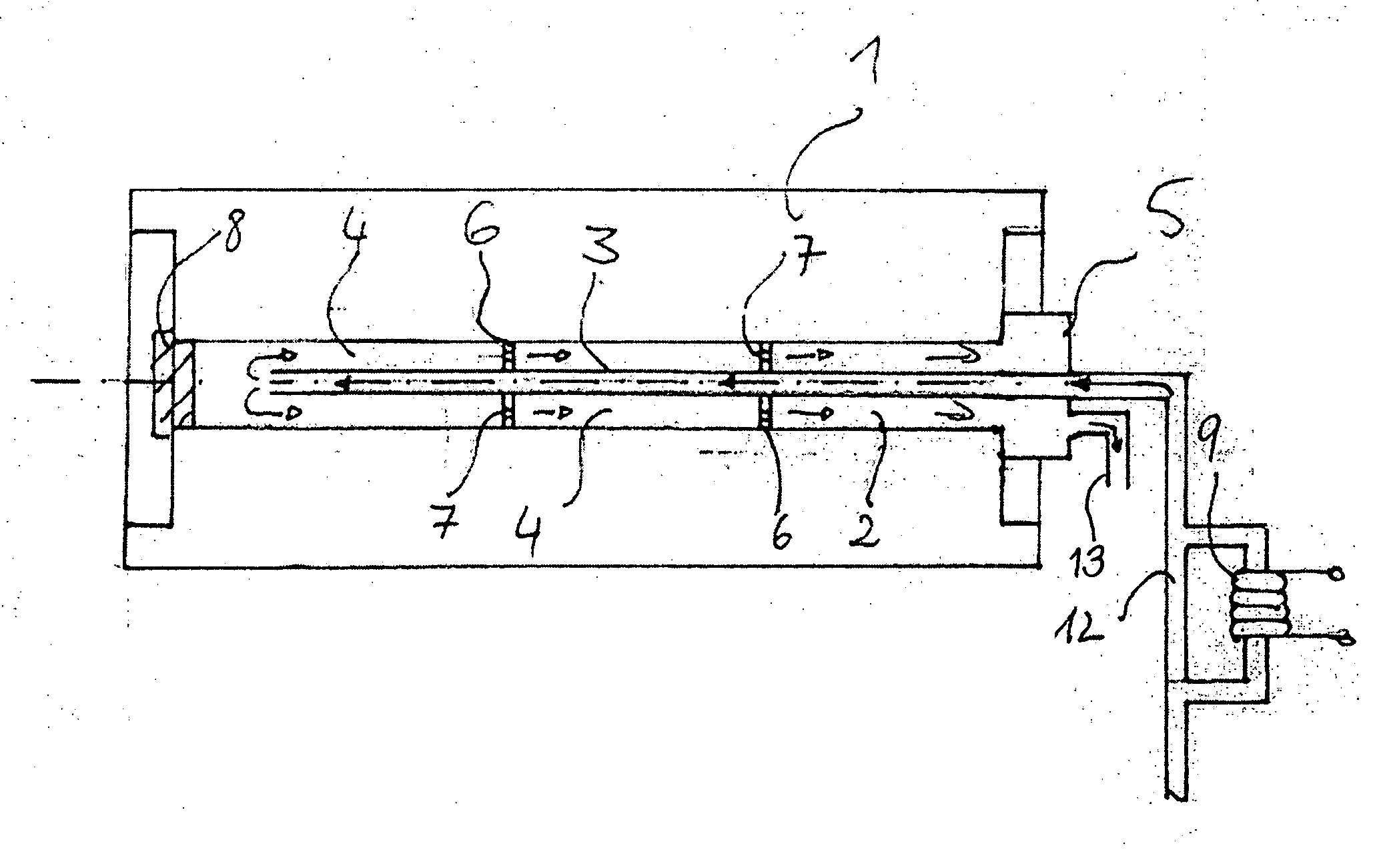 Device and method for controlling the temperature of a rotating body