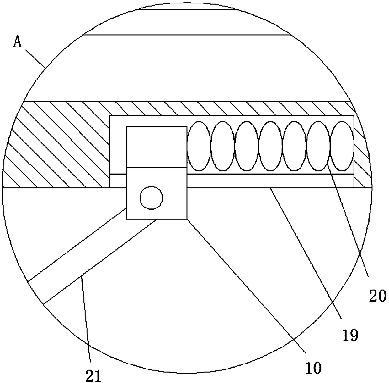 Air filter with filter element being easy to clean