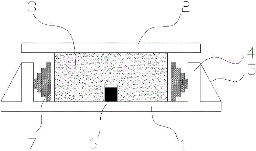 Bridge rubber support