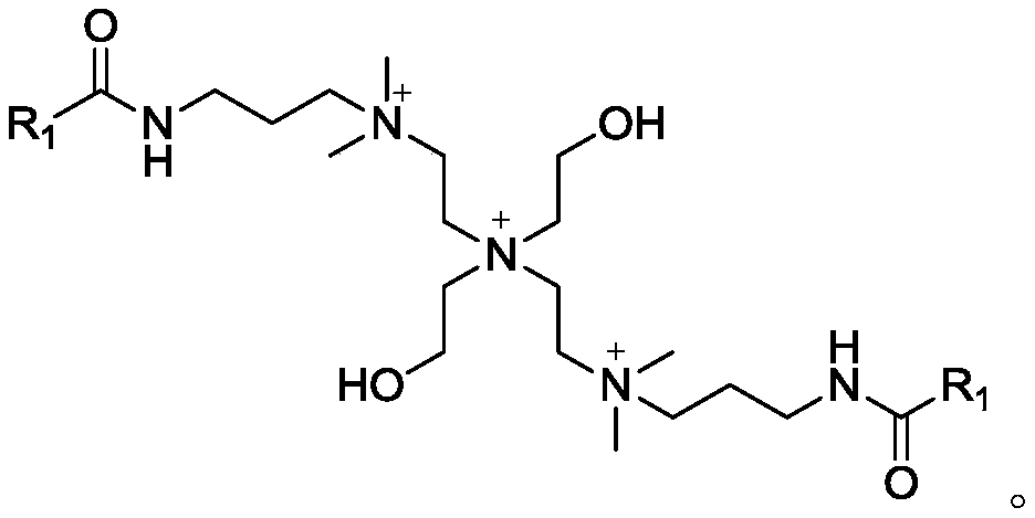 Novel multi-child viscoelastic surfactant and its preparation method and application