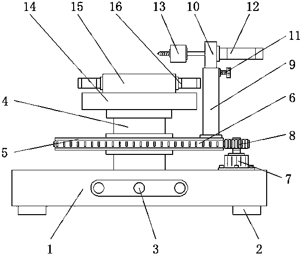 Omnibearing perforating device for plastic robot leg processing