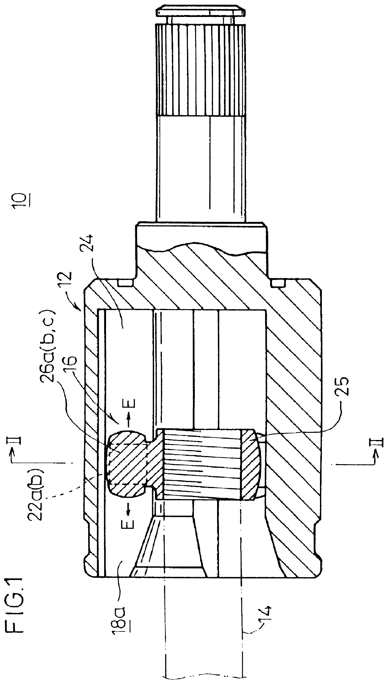 Constant velocity universal joint