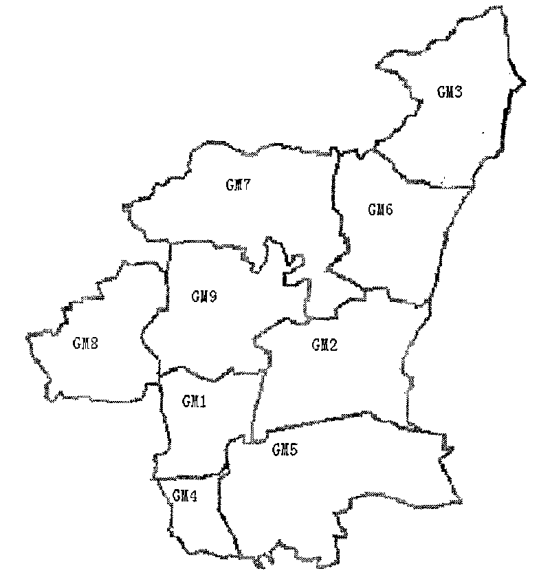 Method for dividing POOL zone of mobile communication network