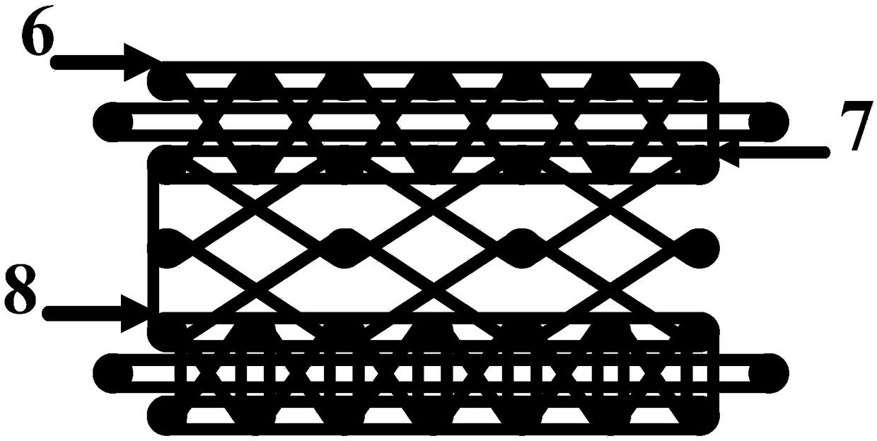 Heterogeneous multilayer heat prevention-heat insulation composite material prefabricating body structure and molding process thereof