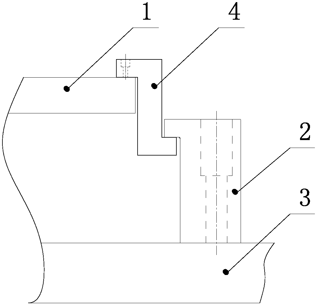 Limiting structure for limiting displacement of mould floating template