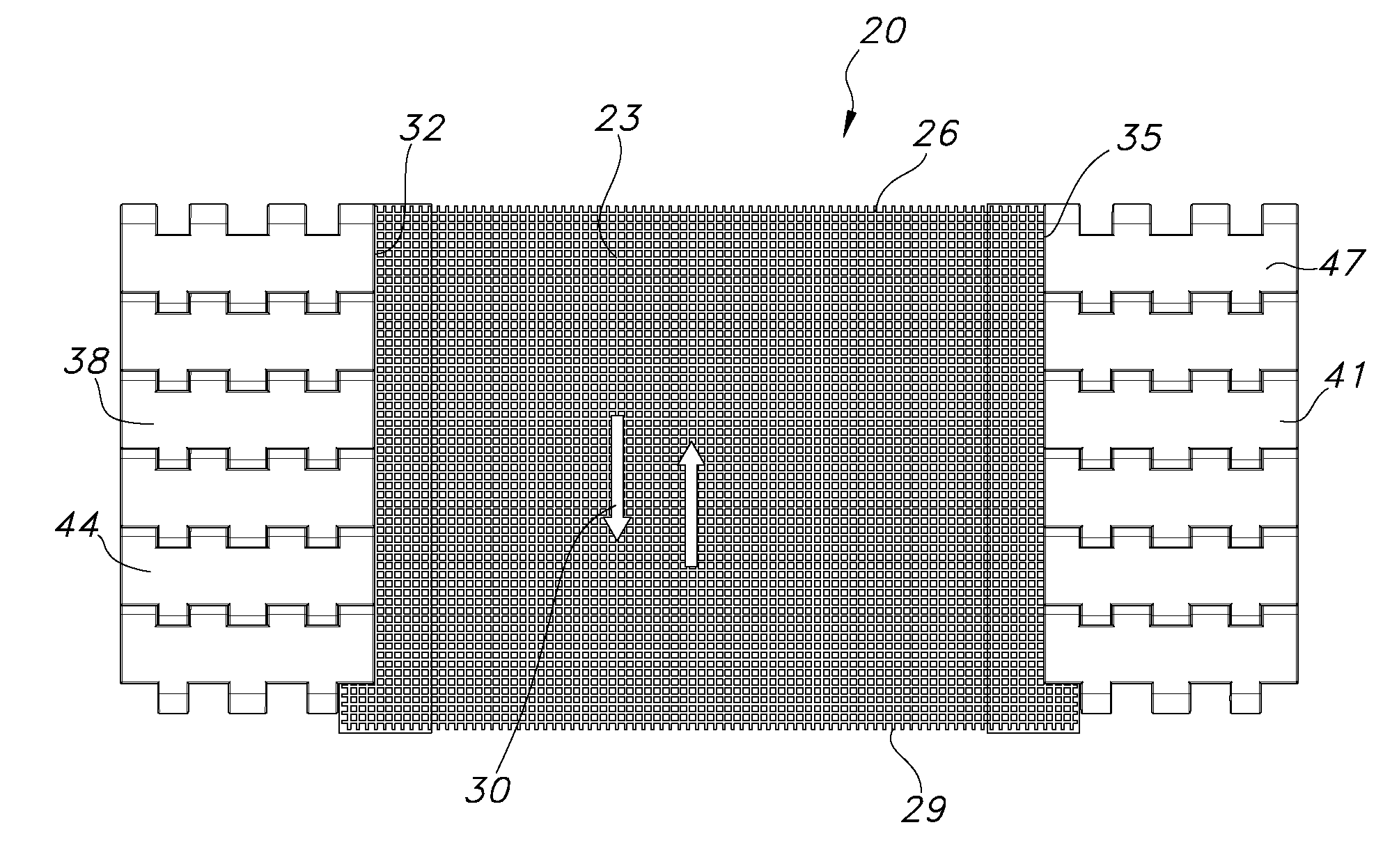 Hybrid mesh belt