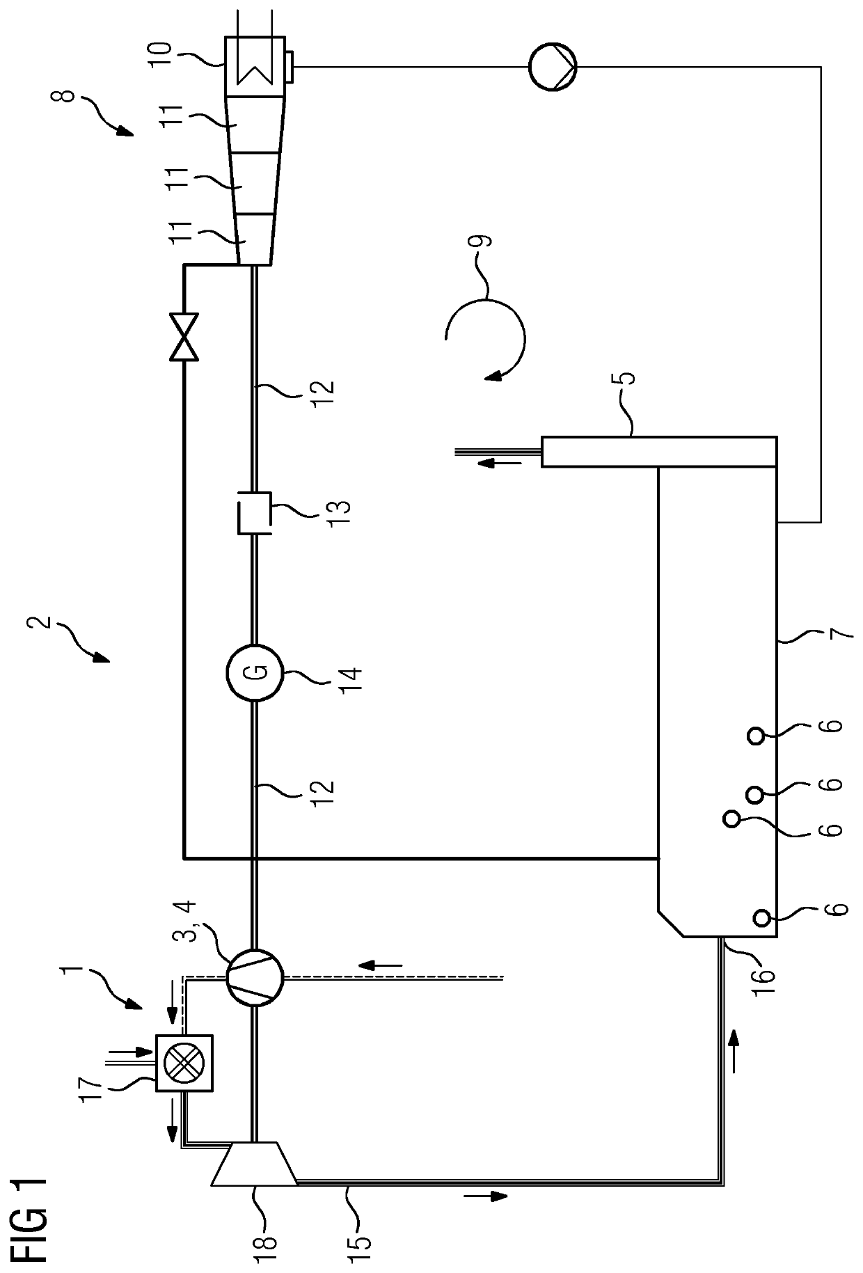 Method for starting-up and shutting-down a gas turbine in a combined gas and steam power plant