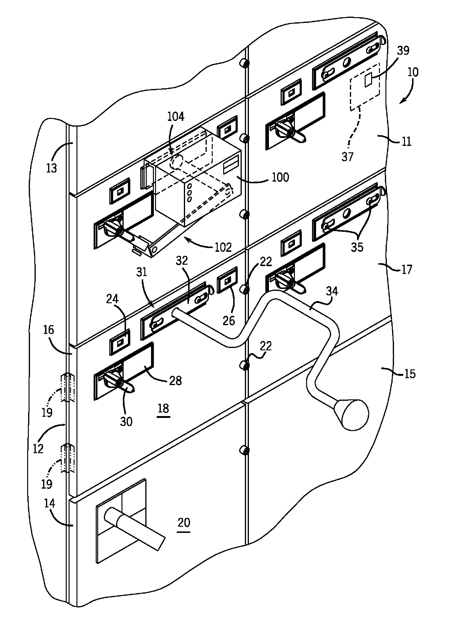 Remote operation of a motor control center subunit disconnect