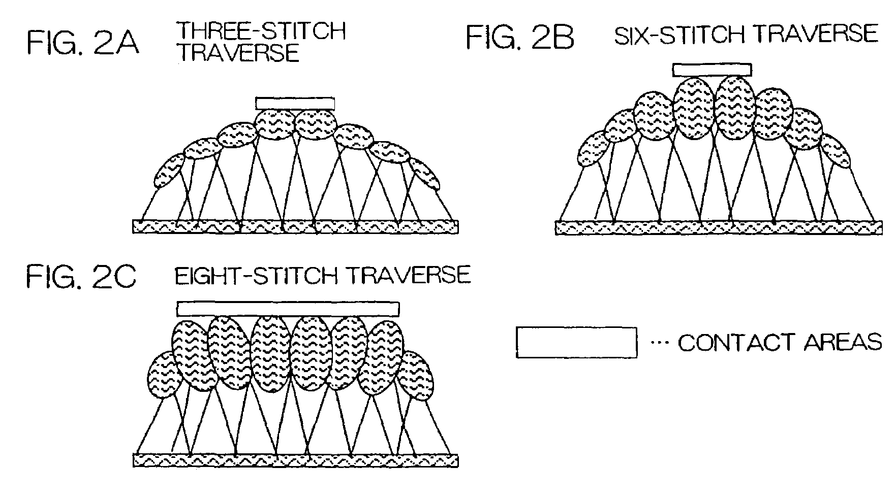 Three dimensional knitted fabric having unevenness