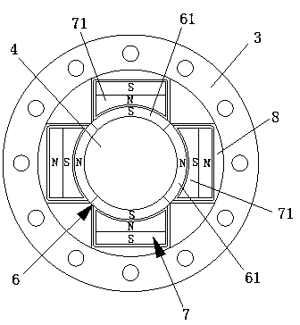 Magnetic transmission piston-type valveless compressor