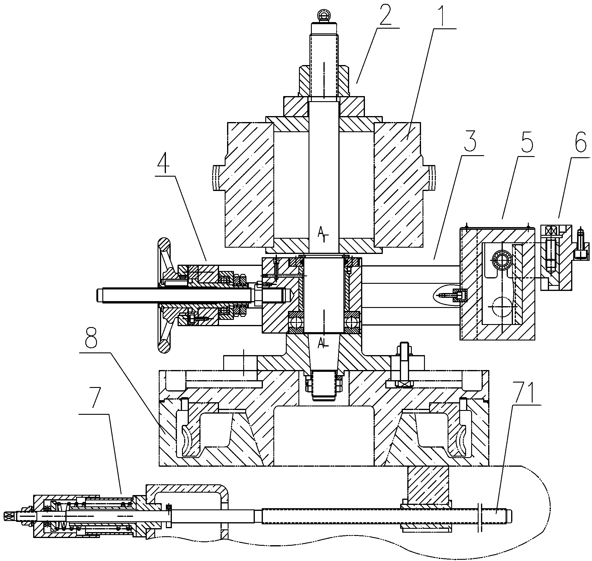 Device assisting ordinary gear hobbing machine in machining arc-shaped gear