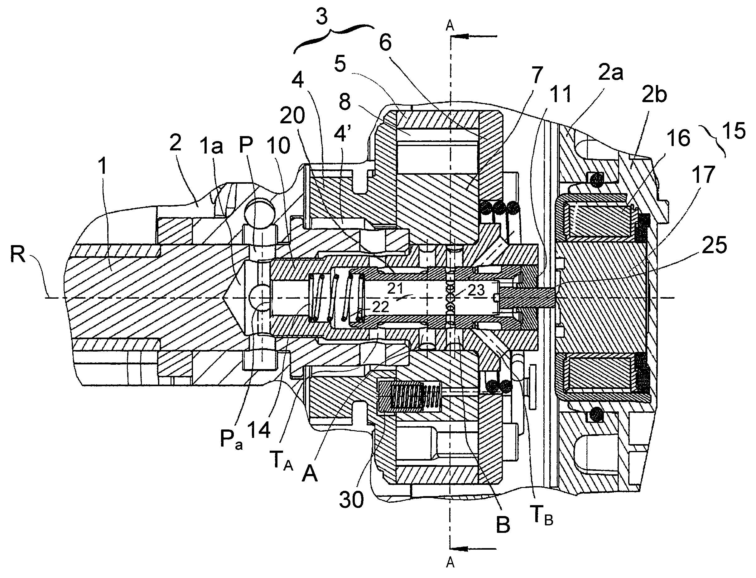 Cam shaft phase setter comprising a control valve for hydraulically adjusting the phase position of a cam shaft