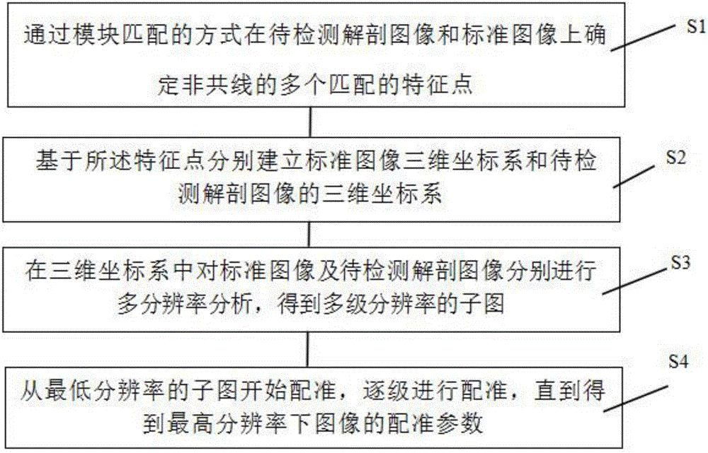 Human medical image organ geometric comparison detection method