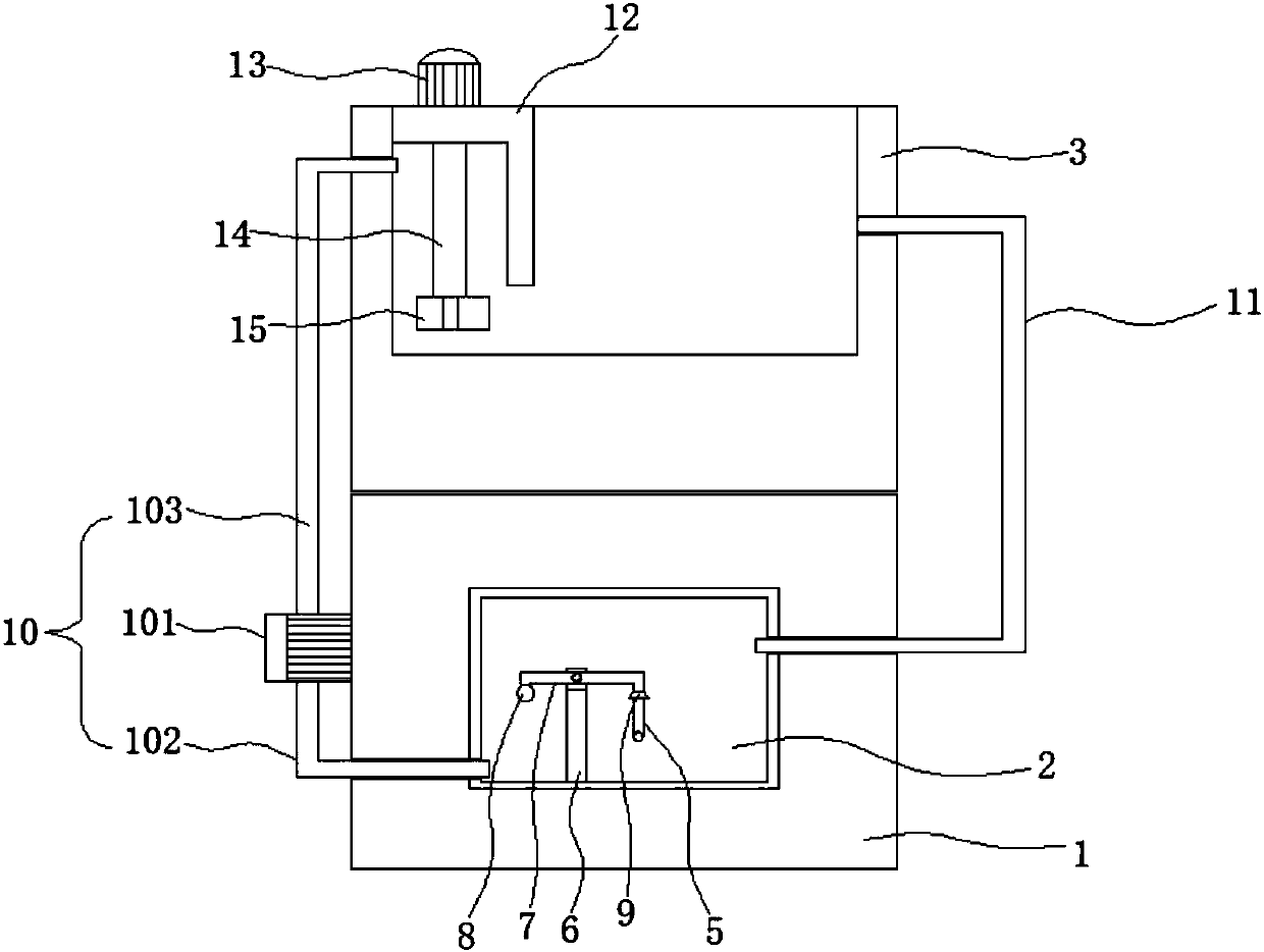 Heat treatment quenching device